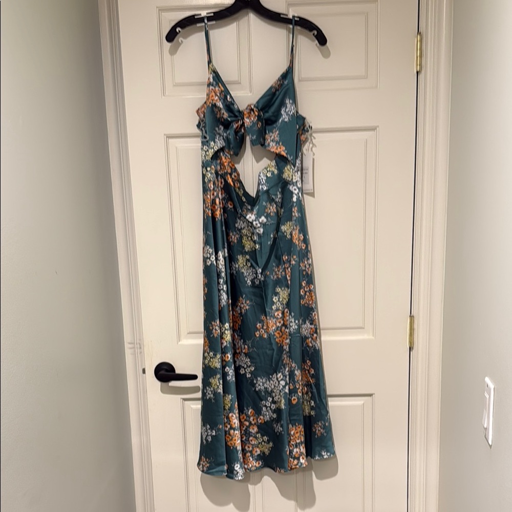 Floral Green Dress